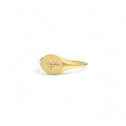 Starburst Signet Ring