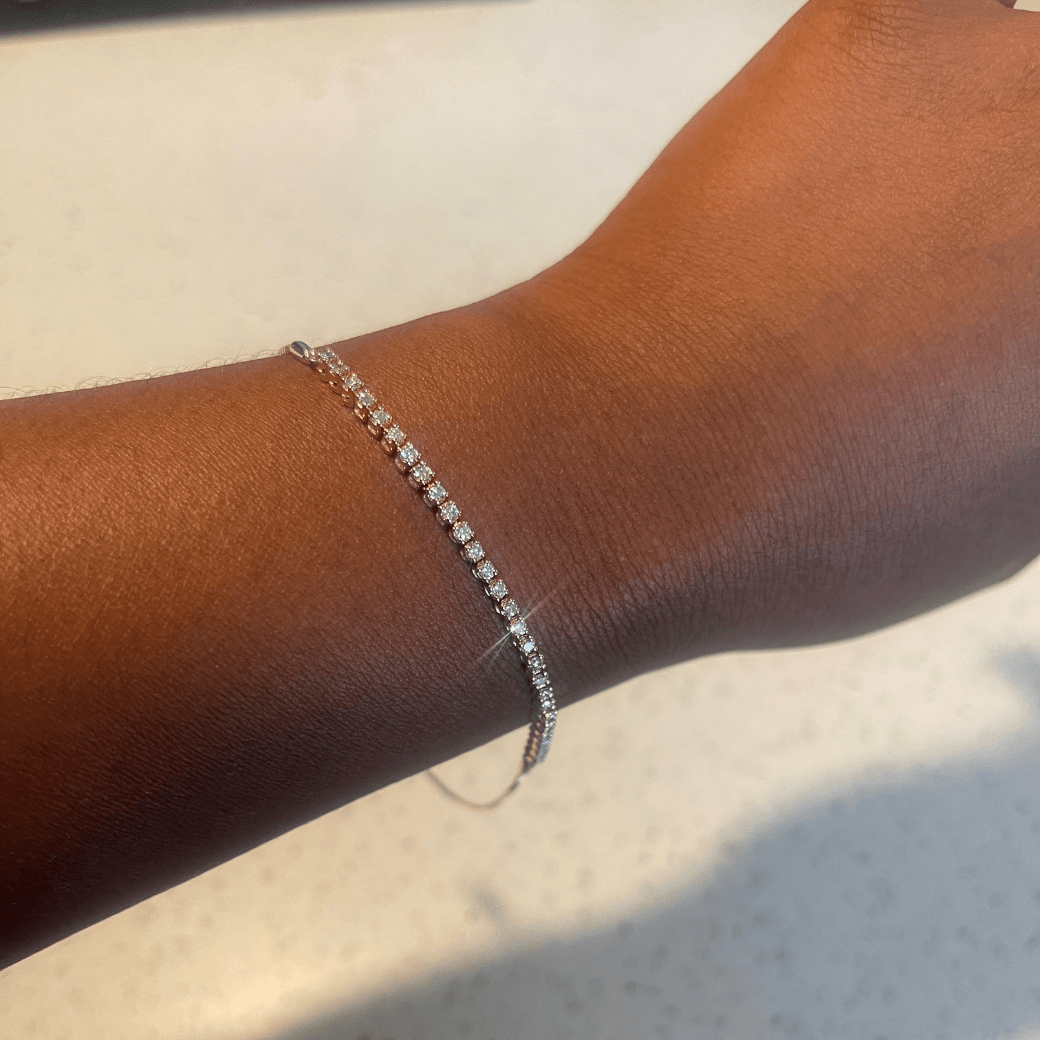 Diamond Bolo Bracelet - ALIZETI FINE