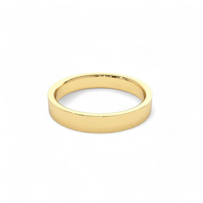 Flat Gold Band 3mm - ALIZETI FINE