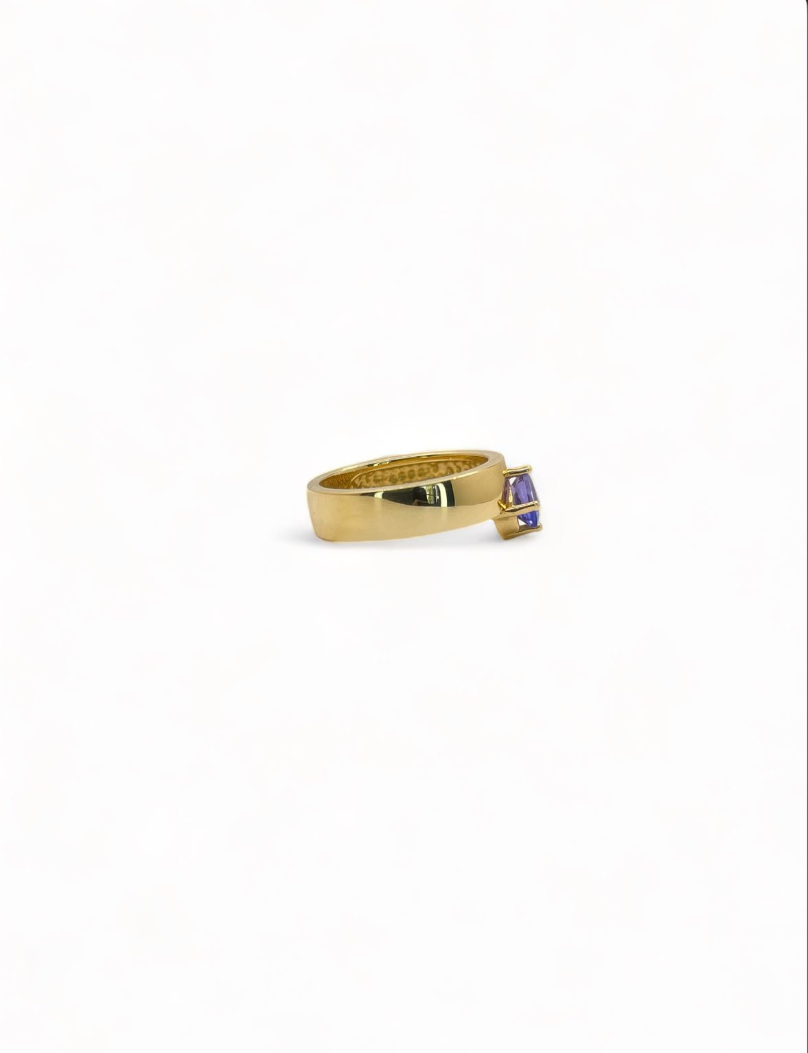 "Lea" Tanzanite Solitaire Ring - ALIZETI FINE