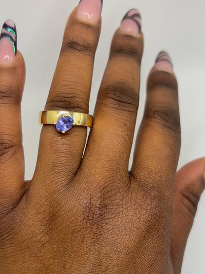 "Lea" Tanzanite Solitaire Ring