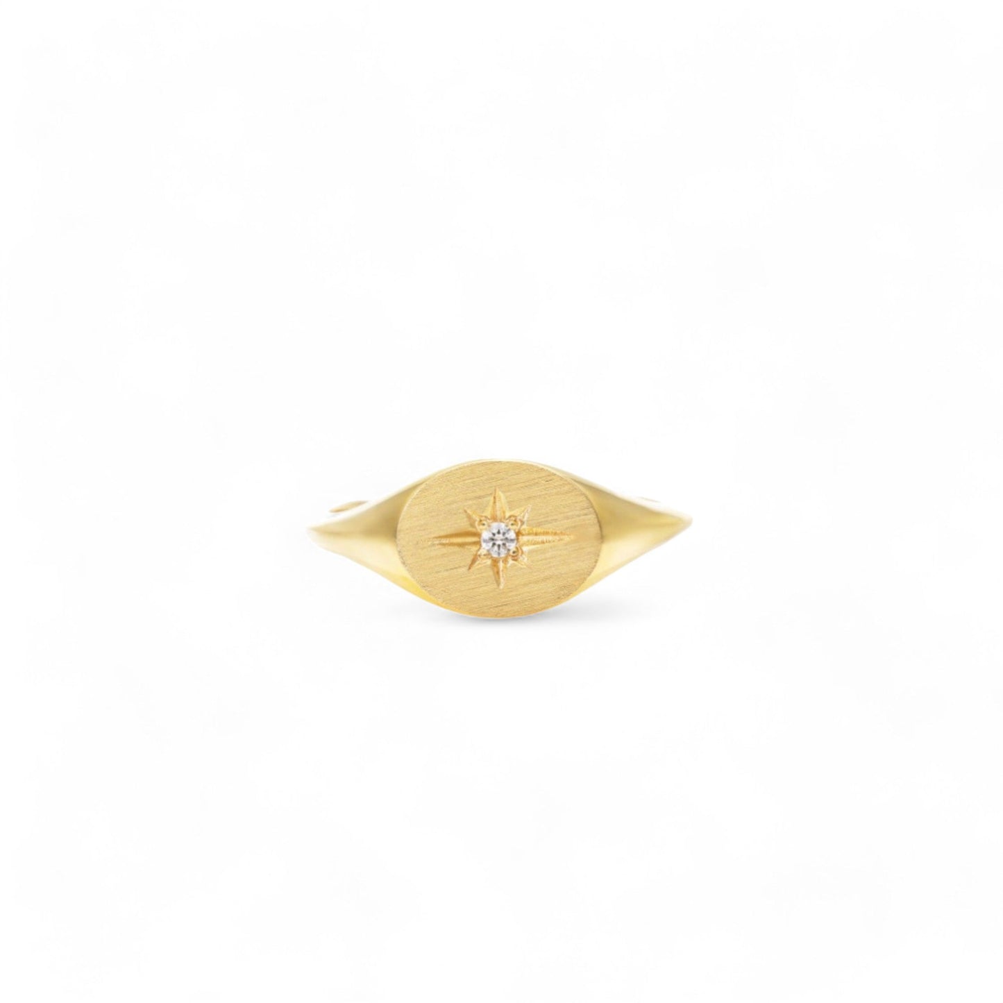 Starburst Signet Ring - ALIZETI FINE