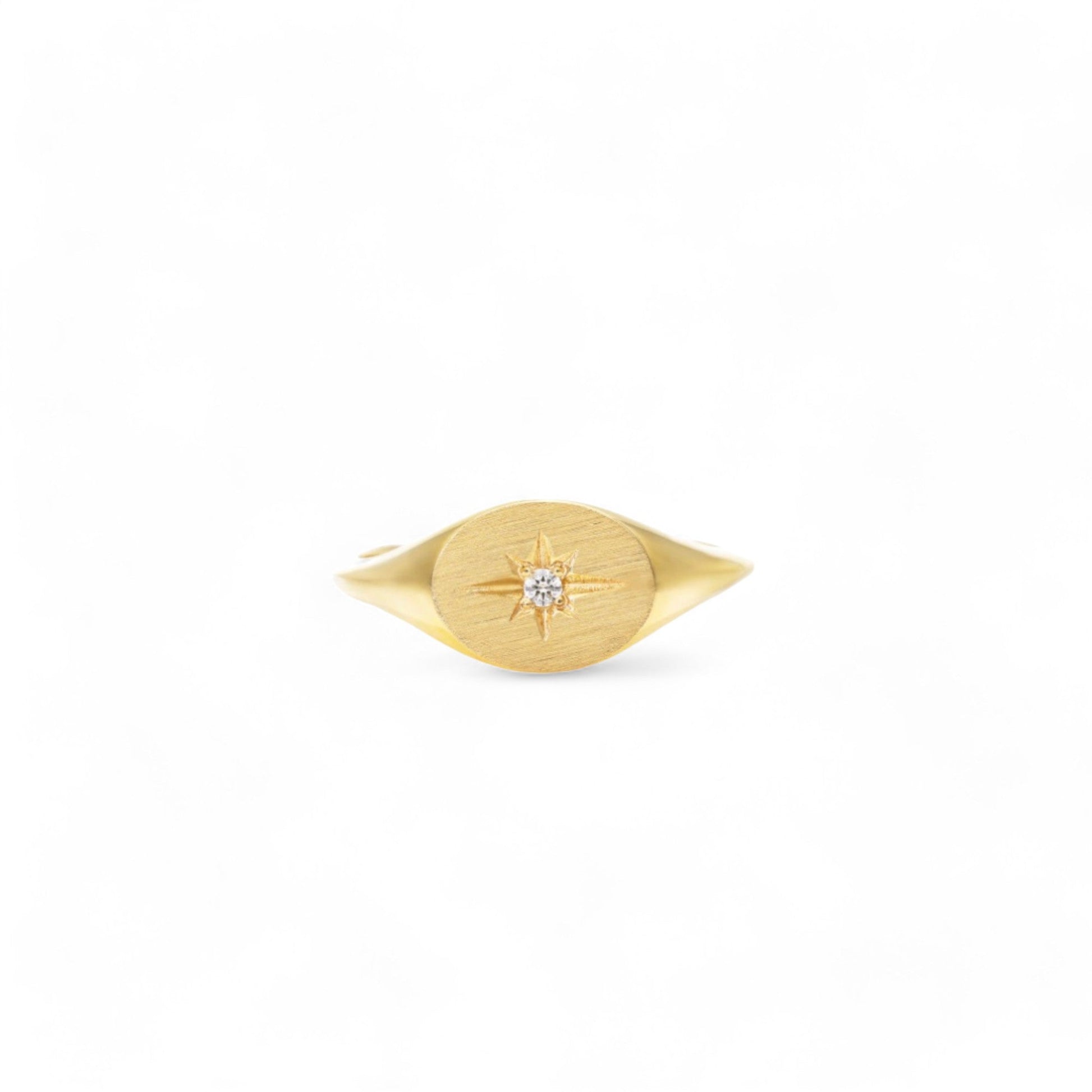 Starburst Signet Ring - ALIZETI FINE