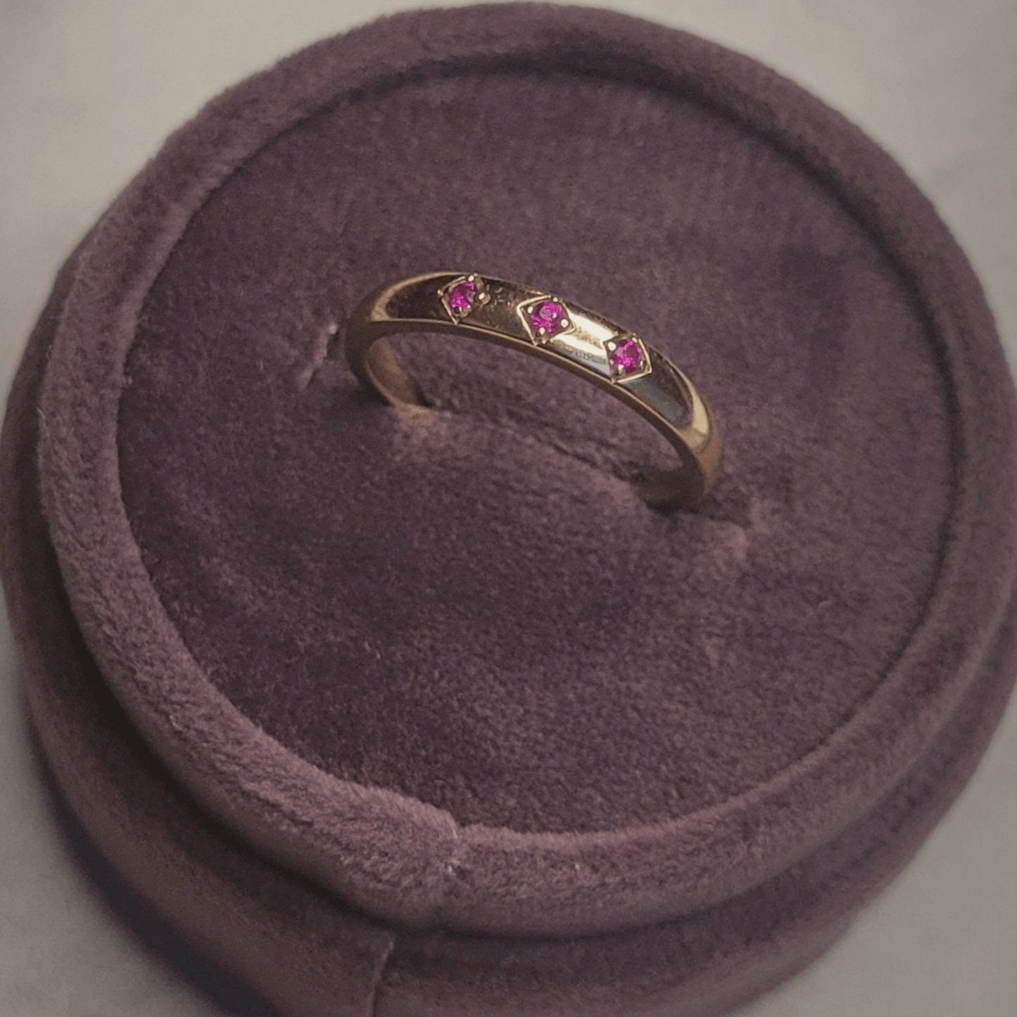 14k Ruby Trifecta Ring - ALIZETI FINE