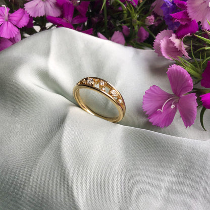 14k Celestial Diamond Ring - ALIZETI