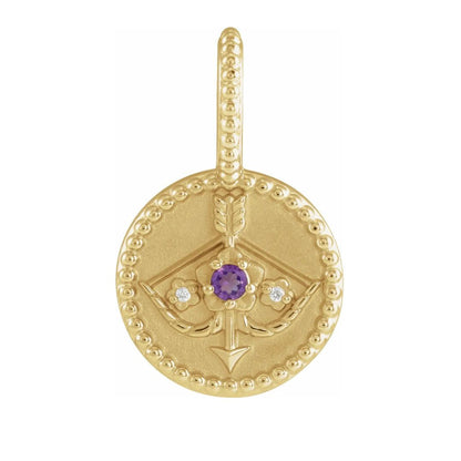 Horoscope Gemstone Medallion