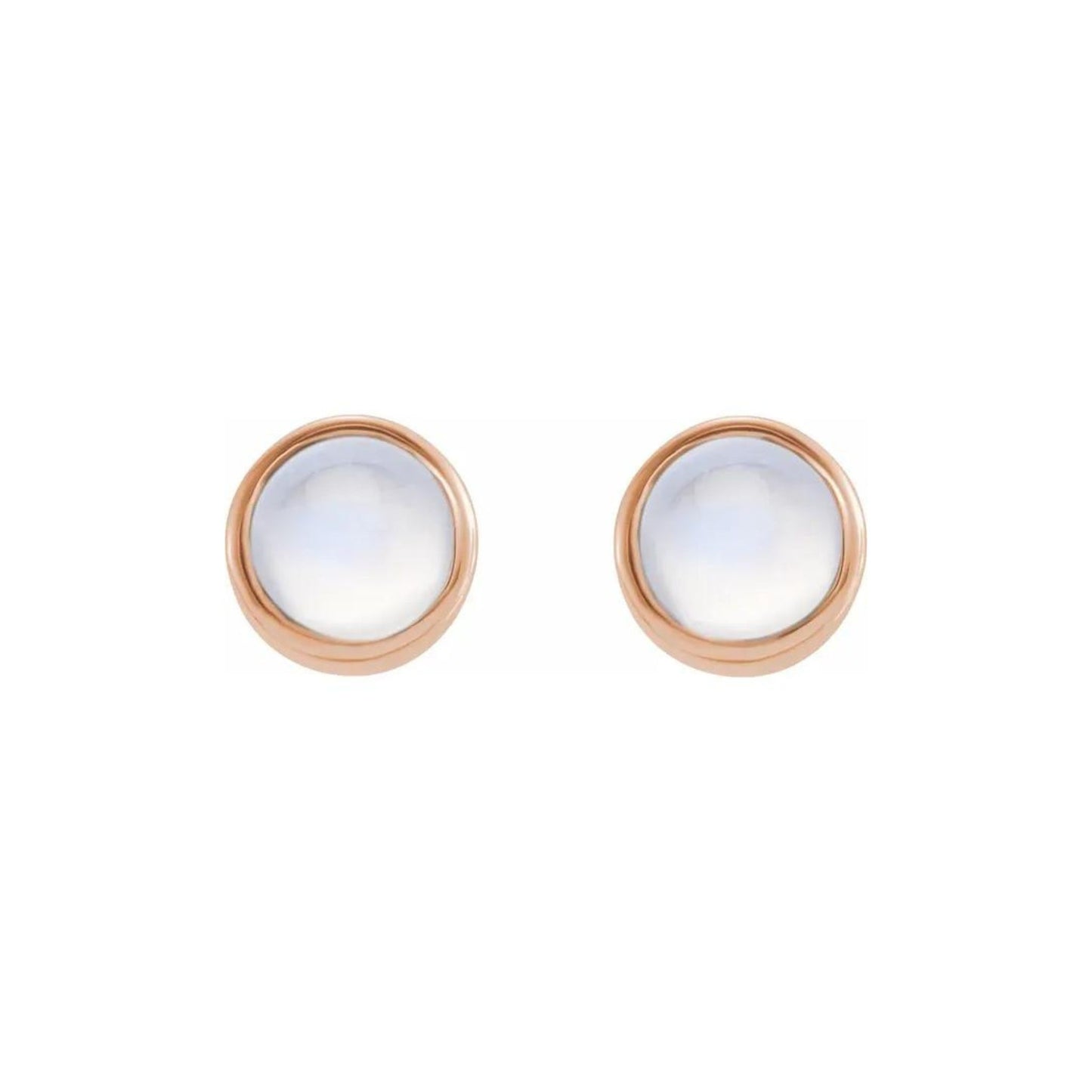 Mini Moonstone Stud Earrings