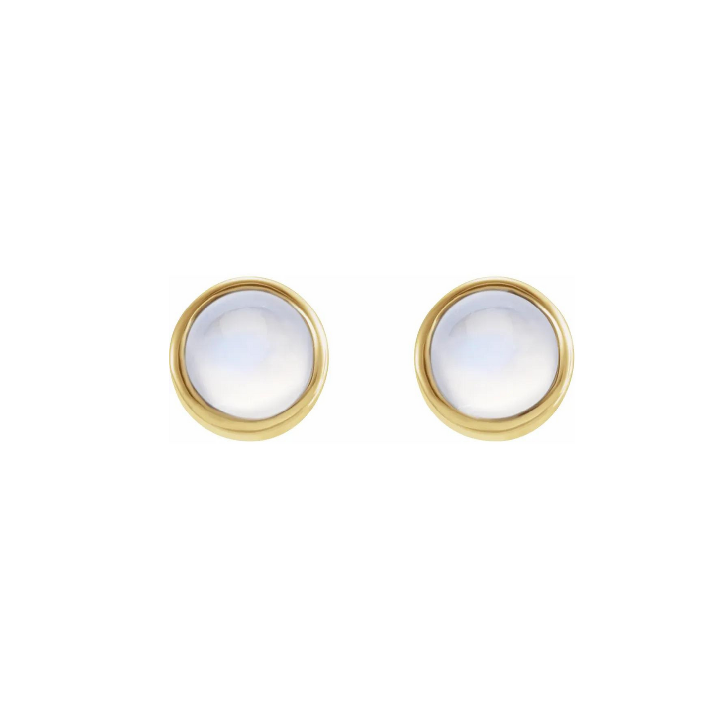 Moonstone Mini Stud Earrings - ALIZETI