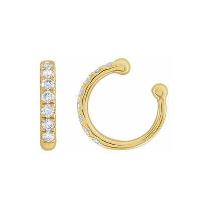 Natural Diamond Ear Cuff - ALIZETI