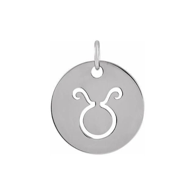 Horoscope Disc Pendant - ALIZETI FINE