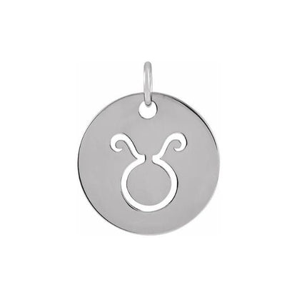 Horoscope Disc Pendant - ALIZETI FINE