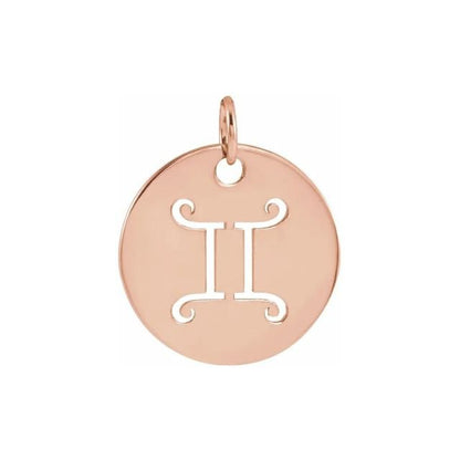 Horoscope Disc Pendant - ALIZETI FINE