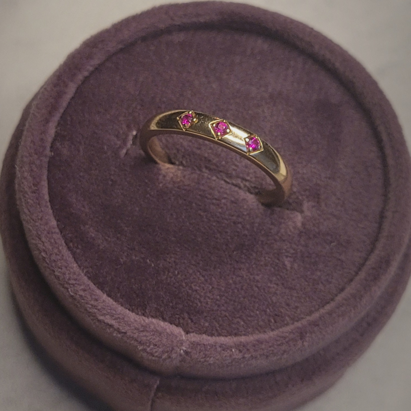 14k Ruby Trifecta Ring